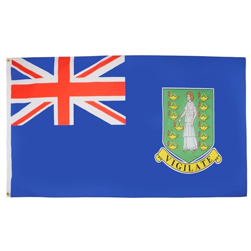 BANDIERA ISOLE VERGINI BRITANNICHE 150x90cm - BANDIERA INGLESE 90 x 150 cm - AZ FLAG