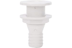 Keenso Sfiato di Scarico di sentina per Yacht, ABS Plastica Durevole Barca Sfiato di Scarico per Yacht di Marina Accessorio di sfiato di Scarico di sentina per Yacht