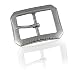 Produktbild Gürtelschnalle Buckle 40mm Metall silber antik - Buckle Blip - Dornschliesse für Gürtel mit 4cm Breite - silberfarben antik
