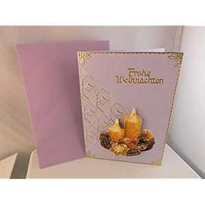 3D Weihnachtskarte Frohe Weihnachten Handmade