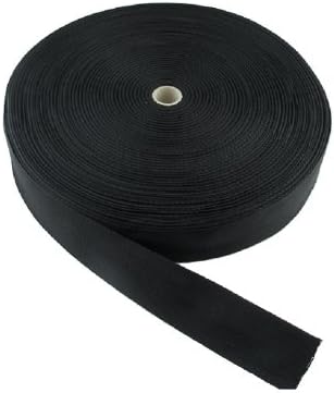 Black 50mm Webbing Herringbone Polypropylene (3 M)