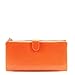 Produktbild LeahWard® Damen Echt Leder Geldbörsen Brieftasche Münze Tasche Zum DamenGris Damen Schlüssel Karte Foto Bestehen Passhalter 3595 (ORANGE H10cm x W19cm x D2.5cm)