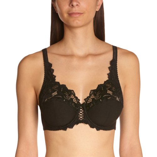 Sans Complexe - Sujetador copa completa para mujer, Negro, 95D