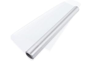 Tekenewbse 40cm×300cm Rotolo per Foderare Libri Trasparente, Pellicola Adesiva Trasparente Carta Mobili Adesiva Vetri Plastica Protettiva per Cucina Pareti Piastrelle Porte Rotolo Pellicola Adesiva