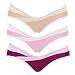 Intimate Portal Women Under the Bump Maternity Knickers 3-Pk Lace Red Pink Beige M