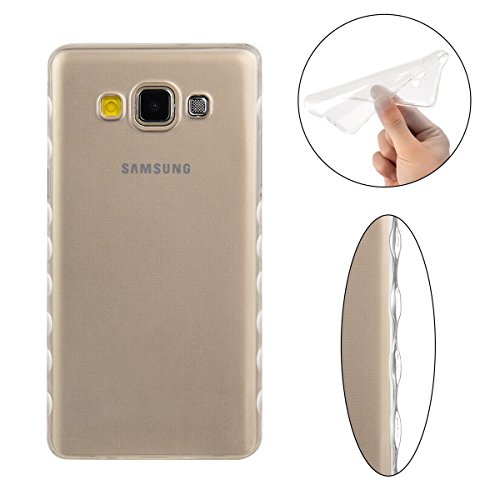 Transparente Funda Galaxy A5  Moonmini Ultra Fino Antideslizante Flexible TPU Bumper Case Crystal Clear Protector Carcasa para Samsung Galaxy A5  2015 