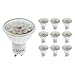Produktbild SEBSON LED Lampe GU10 dimmbar 6W (5.5W), ersetzt 40W Halogen, warmweiß, 400lm, Leuchtmittel 110°, 230V, 10er Pack