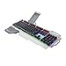 Produktbild FFairy LED verkabeltes Gaming Keyboard Machine Feeling USB-Tastatur mit Hintergrundbeleuchtung Rainbow RGB Multicolor Waterproof,Silver