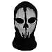 Produktbild UNHEIMLICH Ghost 2 Loch, Wolle Zorro Ninja , Maskenkostüm Einheitsgröße Senior,Kapuzenmütze Ghost Schädel Gesichtsmaske Motorrad Motorrad Helm Kapuze Ski Sport Nacken Gesichtsmaske Halloween Horror