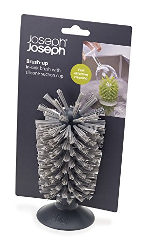 Joseph Joseph 85104 Brush-Up – Glasspülbürste, Kunststoff, grau, 8 x 8 x 14.2 cm - 2