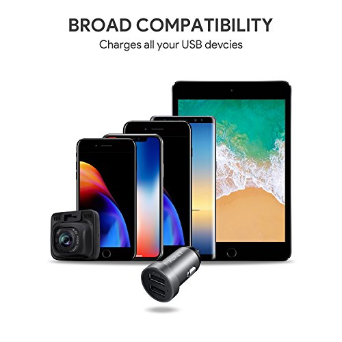 AUKEY CC-S7 Cargador de Coche con Doble Puerto Salida 24W con Cuerpo de Aluminio reviews AUKEY CC-S7 Cargador de Coche con Doble Puerto Salida 24W con Cuerpo de Aluminio