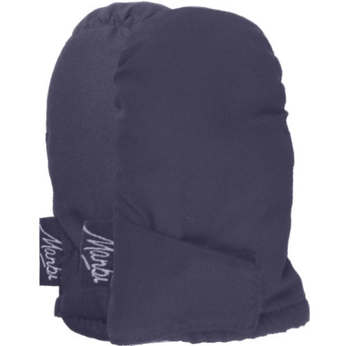 Manbi Tia Infant Ski Mitts (1-6 Months, Navy Blue)