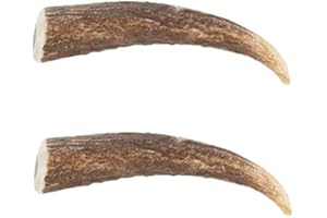 Ace Antlers Deer Antlers for Dogs (2 x Small Pieces) - Natural Dog Antler Chews for Chewing Satisfaction - 8 Sizes inc Small, Medium and Large Antlers for Puppies and Adult Dogs
