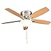 Produktbild Fan Deckenventilator im europäischen Stil Kronleuchter, Licht, alte Heimat der Belüftung der Lichter American Lounge des Abonnements von Nickel gebürstet (Farbe: C) (Farbe : A)