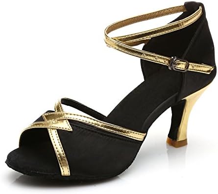 JINFENGKAI Women's Latin Salsa Dance Shoes Style 225