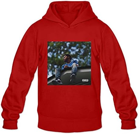 2014 Forest Hills Drive J. Cole VAVD Man's 100% Cotton Hoodies - Red -