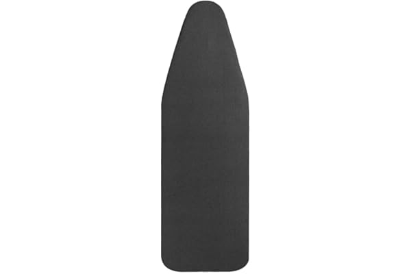 LEEWEITAS Housse Tables à Repasser 148x55cm, Très Grande Housse de Planche à Repasser avec Dessus 100% Coton et Rembourrage épais, Facile à Mettre en Place et Résistante aux Brûlures (XXL, le noir)
