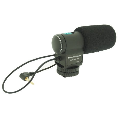 Dot Foto MIC-109 Microphone pour Appareil photo et cam  scopes avec 3 5mm MIC mini-jack st  r  o - Canon EOS 1D Mark IV  1D X  5D Mark II  5D Mark III  7D  60D  550D  600D  650D   EOS Rebel T2i  Rebel T3i  Rebel T4i   EOS M