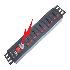 MX 5 Sockets Universal Surge & Spike Protector 15 Amp - 1.5 Metre Cable Length -Wall Mount