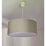 Lampenschirm Handgemacht 50 cm Durchmesser aus Stoff //Beige