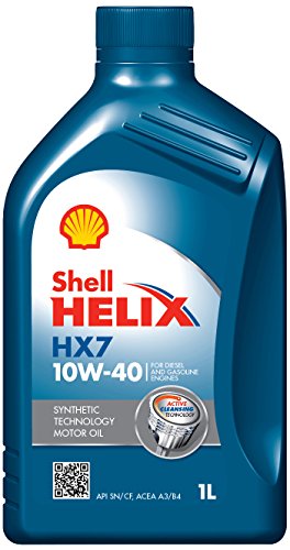 Shell Helix HX7 550031260 10W-40 API SN Synthetic Technology Car Engine Oil (1 L)