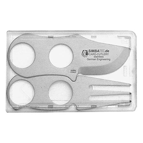 Preisvergleich Produktbild SIMBATEC Card - Cutlery aus rostfreiem Edelstahl - Made in Germany