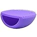 2 PCS Silicone Makeup Cosmetic Brush Finger Glove Hand Cleaner Cleaning Washing Pad Mat Tools Purple