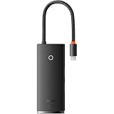Baseus Lite 5-in-1 Multifonksiyonel Type-C Hub Şarj İstasyonu &ndash; Siyah, HDMI, USB 3.0, SD Kart Okuyucu, Kompakt ve Taşınabilir