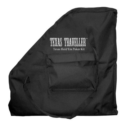 Trademark - Tablero de póquer - 10-04bag, Caja de Viajero de Texas, 2 x 24 x 24 Inches, Negro