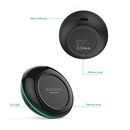 dodocool Cargador Inal mbrico R pido con QI Tecnolog a Pad de Carga Inal mbrica con un 1 5m Micro USB Cable para iPhone 8 8 Plus X Samsung S8 S8 S7 Edge Compatible con todos los dispositivos Qi-enabled reviews dodocool Cargador Inal mbrico R pido con QI Tecnolog a Pad de Carga Inal mbrica con un 1 5m Micro USB Cable para iPhone 8 8 Plus X Samsung S8 S8 S7 Edge Compatible con todos los dispositivos Qi-enabled