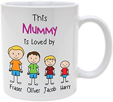 Mummy Mug - Mothers day - Personalised Character Mug (Please read how to personalise), MOTHER'S DAY, BIRTHDAY,CHRISTMAS GIFT FOR HER