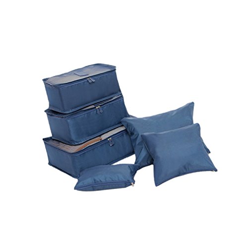 Magideal 6x Waterproof Travel Storage Bags Clothes Packing Organizer Pouch Navy Blue RS.505 (63.00% Off) - Amazon
