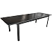 Produktbild XXL Aluminium Gartentisch ausziehbar 280/220x95cm Ausziehtisch Terrassentisch Alutisch Aluminiumtisch mit schwarzer Polywood / Non Wood - Tischplatte
