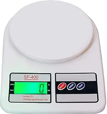 AMAY BUSINESS SOLUTIONS SF-400 Electronic Digital Kitchen Scale, Kitchen Scale Digital Multipurpose, Weight Machines for Kitchen, Weight Machine, Kitchen Weight Machine(Maximum 10Kg)