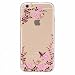 Produktbild iPhone 6 Hülle, iPhone 6s Schutzhülle, MUTOUREN Crystal Kirstall Handyhülle Case Cover TPU Silikontasche Transparent Ultra dünne Gel Anti-scratch hinten Tasche Etui Bumper Weiß - schön Blumen Garten