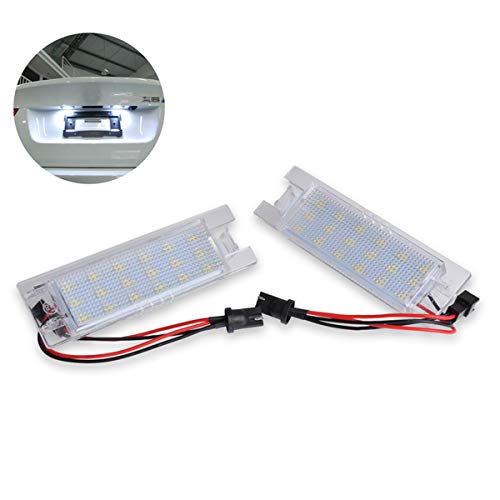 Luces de matrícula?2pcs luz de la placa de matrícula canbus 3528 smd para o/pel zafira b astra h j corsa c d insignia
