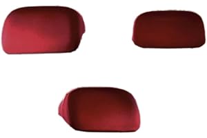 BLAUSKY 4 fundas universales para reposacabezas de coche, resistentes al polvo, lavables, elásticas, para asientos de coche, estilo trasero 20 x 22 cm, color rojo vino