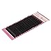Beauty7 Black Individual Silk Tray Lashes Eyelashes for Eyelash Extension Natural J Curl 0.25mm Thickness 6-14mm Length Fake Eyelashes Individual Eyelash Extensions