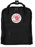 Tejido vinilo muy resistente Fjällräven Kånken Mini Mochila de Senderismo Unisex Adulto, Negro, 7 l (29 x 20 x 13 cm)