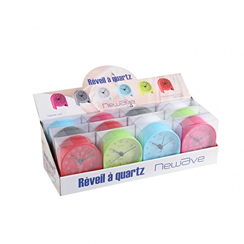 Preisvergleich Produktbild Pres. 12 Wecker Kunststoff mit Licht Geschenkbänder Newave rev043
