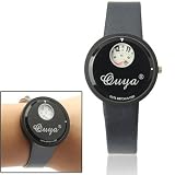Easy Go Shopping Elegante Quarz-Armbanduhr + Armbanduhr aus Kunstleder