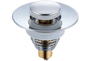 32 mm à 42 mm Bonde Lavabo Universel, Bouchon de Vidange Amélioré, Pull Type Bonde Evier, Accélère Le Drainage sans colmatage, pour Baignoire, Cuisine, Lavabo (Orifice de Vidange 32-42mm)