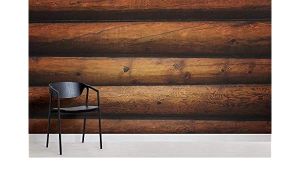 Log Cabin Wallpaper Mural Custom Photo Mural Wallpaper Retro Wall