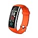 Produktbild Chengstore Fitness Tracker, Smart Armband Bunte Bildschirm mit Herzfrequenz Monitor Blut Druck Sleep Monitor Schrittzähler Aktivitäts Records IP68 Wasserdicht Armband Für Kinder Damen Herren, Orange