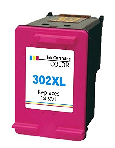 Ink_Seller 1x Tintenpatrone Ersatz für Hp 302 XL Kompatible für HP DeskJet 1110 2130 3630 HP Envy 4520 e-All-in-One 4524 e-All-in-One HP OfficeJet 3830 4650 3800 Series(Farbe)