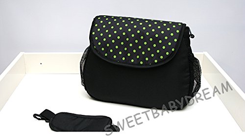 Universal Baby Pram, Stroller Bag Lightweight & Waterproof (green dots)