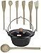 Produktbild Gulaschkessel mit Deckel 6 Liter und Kochlöffel Set (7-teilig)