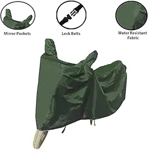 RESHVI WORLD Bike Covers Compatible with Bajaj Pulsar 150 Water Resistant - Dustproof- Sun Protection Bike Body Cover ( Green )