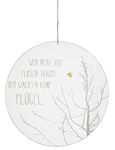 Zuhause Glaspoesie BAUM UND BIENE Fensterbild