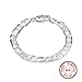 Produktbild 925 Sterling Silber Armband, Mode Sport Männer 8 Mm Intervall Armreif Beiläufigen Charme Spezielle Handgelenk Kette 925 Silber Armband Armband Accessoires Festival Paar Geschenk Der Freundschaft